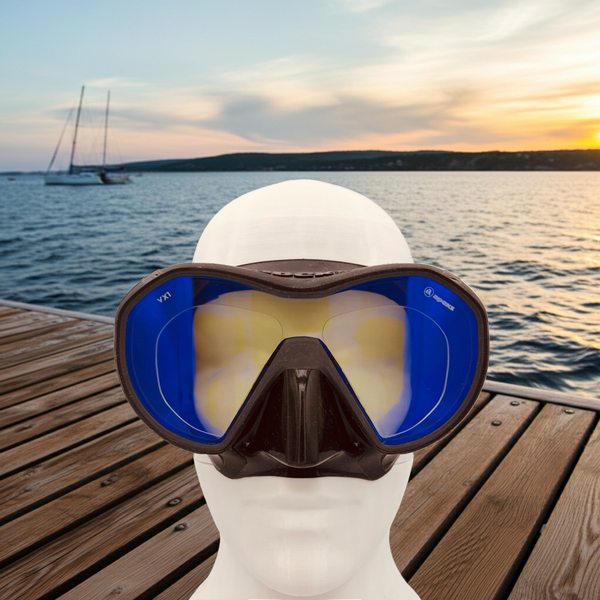 Apeks VX1 Diving Mask Black Amber