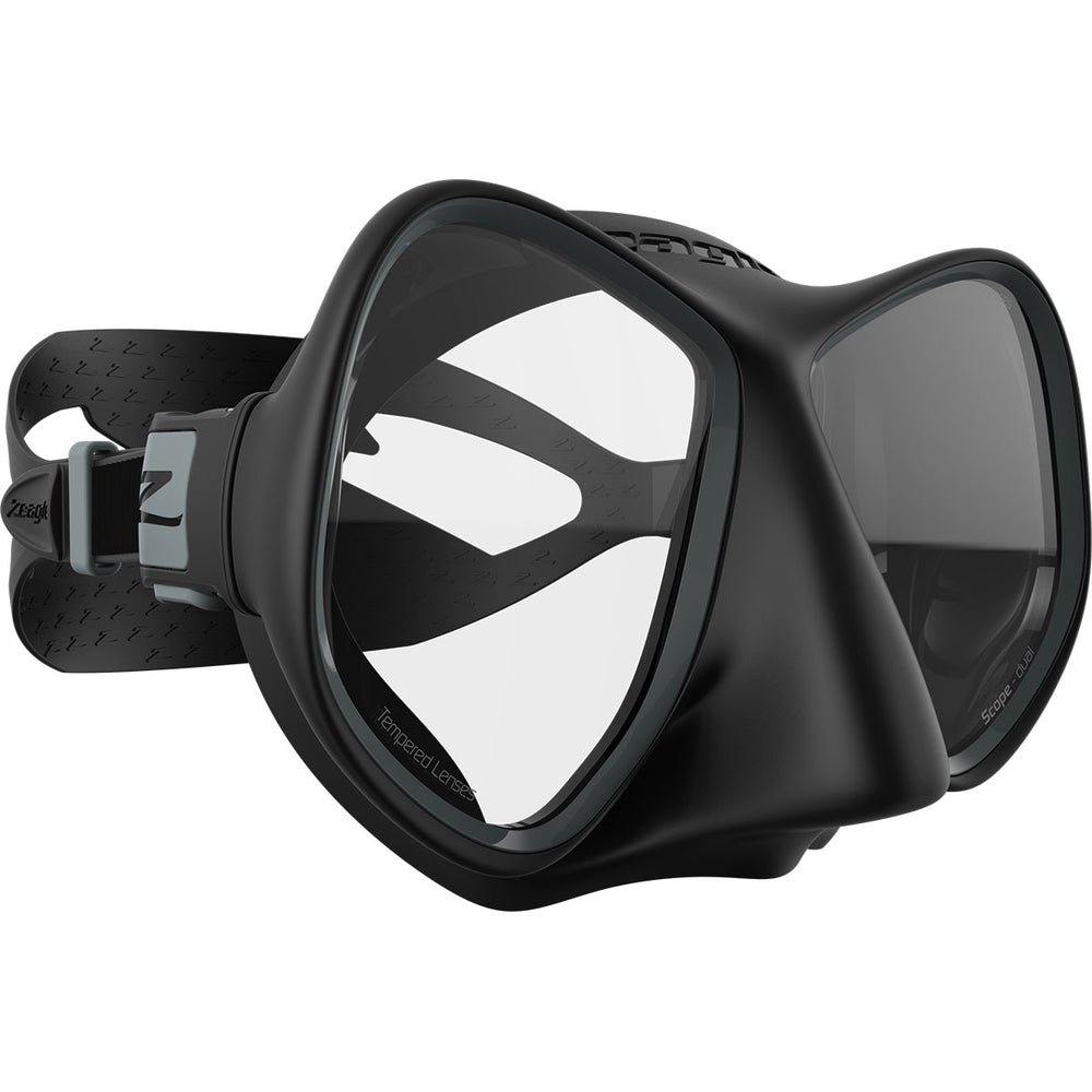 Zeagle Scope Dual Diving Mask Black Aqua