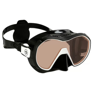 Aqualung Plazma Diving Mask Black White Amber