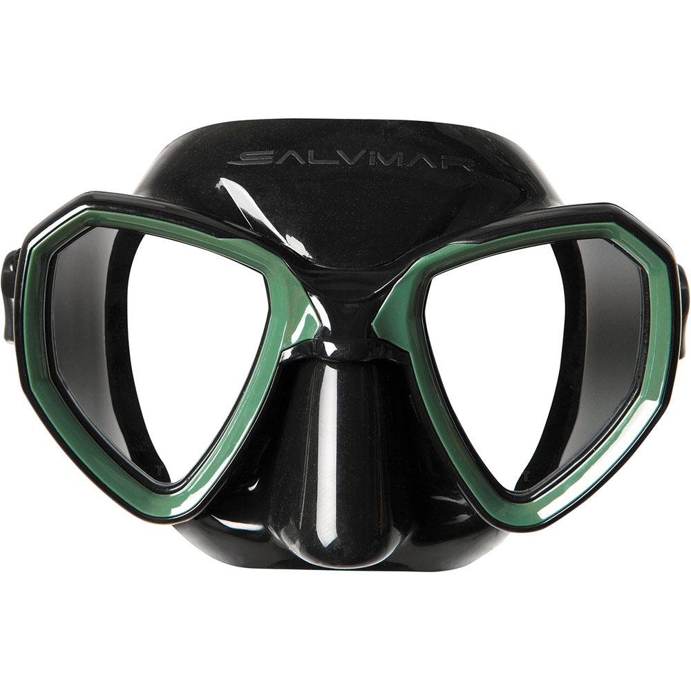 Salvimar Morpheus Diving Mask Black Green | Prescription Dive Mask