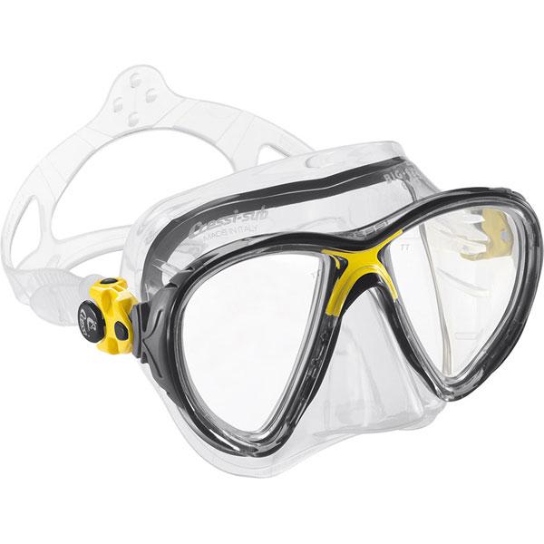 Cressi Evo Big Eyes Evolution Diving Mask Transparent Yellow